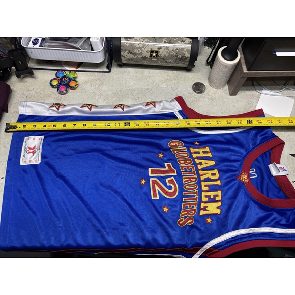 HARLEM GLOBETROTTERS ANT # 12 JERSEY BASKETBALL BLUE SIZE MEDIUM - Picture 7 of 7